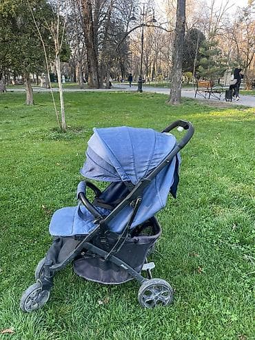 blade blade: Прогулочная коляска-трость/книжка в синем цвете (деним). Особенности — 2