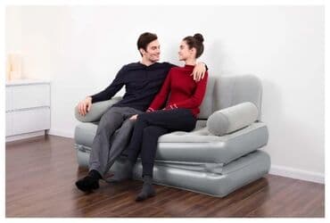 надувные диваныматрасы для сна: Надувной диван, Новый, Платная доставка, Самовывоз, Бесплатная доставка, цвет - Серый — 4