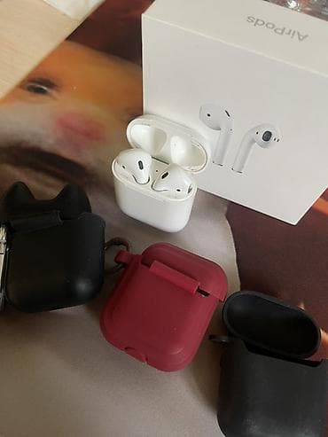 borofone bw15: Беспроводные вкладыши наушники, Apple, Airpods 2, Б/у — 4