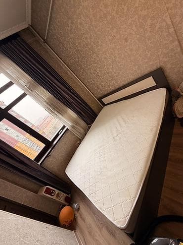 Балдар эмереги: Эки кишилик керебет, Матрасы бар, узуну - 200 см — 1