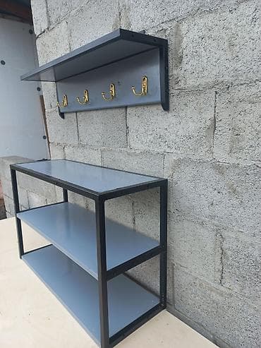 Комплекты мягкой мебели: Гарнитур для прихожей, Вешалка, Металл, цвет - Черный — 5