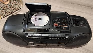 проигрыватель cd: 2 аппарата фирма Sanyo, бумбокс и плеер, бумбокс полностью рабочий — 5