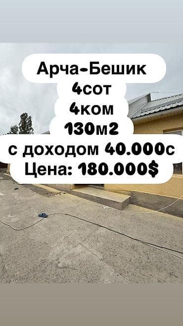Срочно продаётся дом с готовым доходом Район: ж/м Арча-Бешик Площадь