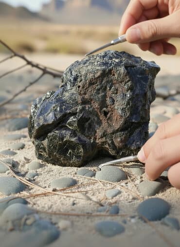 скупка набор ключей: Вулканическое стекло (похожее на обсидиан), крупный природный образец — 6