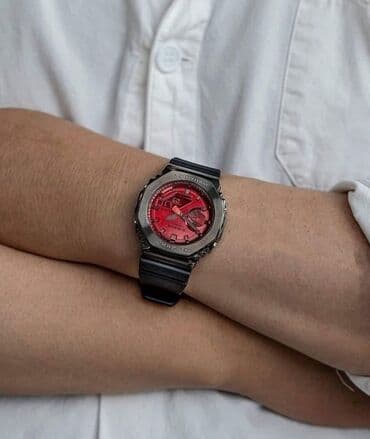 умные часы новый: G-shock модель часов gm-2100 ___ функции : секундомер, будильник — 3