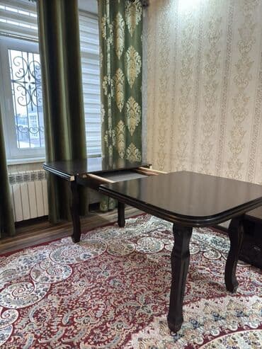 перегородки комнатные: Стол трансформер Для кухни, Раскладной стол, Длина, см: 150 см, цвет - Коричневый — 6