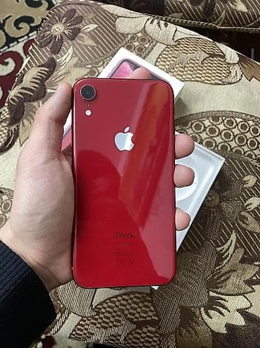 iphone xс: IPhone Xr, Б/у, 64 ГБ, Красный, Коробка, 77 % — 1