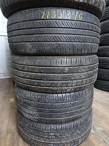 Шины 215 / 55 / R 16, Лето, Б/у, Комплект, Легковые, Япония