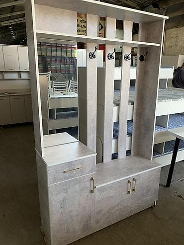 вешалка настенная в прихожую: Прихожая модульная с зеркалом и открытой вешалкой - Комплект: высокая — 3