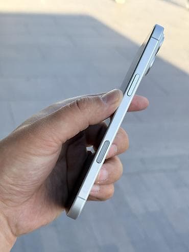 iphone 16e цена: IPhone 16 Plus, Б/у, 256 ГБ, Белый, Защитное стекло, Чехол, 92 % — 6