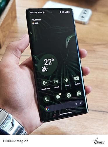 гугл пиксел 6: Google Pixel 6 Pro, Б/у, 128 ГБ, цвет - Черный, 1 SIM, eSIM — 5