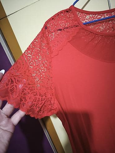 Футболка, Оверсайз, Трикотаж, Жаңы, 2XL — 5