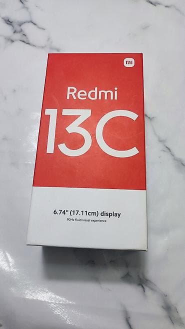 Redmi, Redmi 13C, Новый, 128 ГБ, цвет - Черный