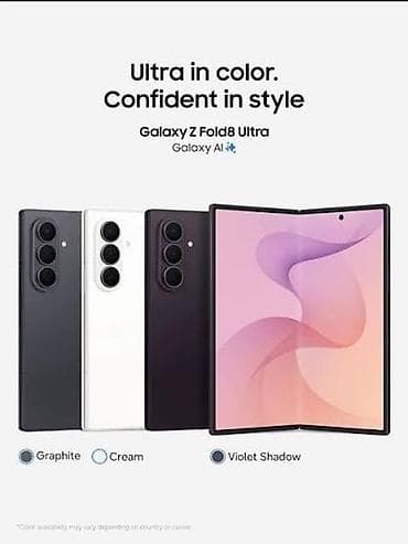 fold: Samsung Galaxy Z Fold 7, Новый, 256 ГБ, цвет - Черный, 2 SIM, eSIM — 2