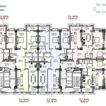 3 комнаты, 118 м², Элитка, 12 этаж, Готовая ПСО (под самоотделку) — 6