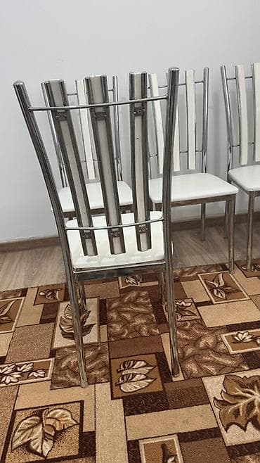 dinner table: Стуля 6 шт 
2шт. Пуфик в подарок 
Доставка бар шаар ичине — 3