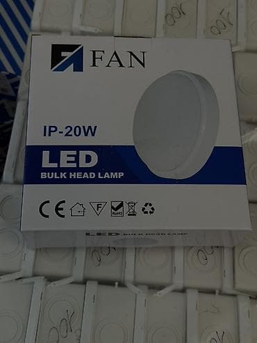 led matrix panel: Плафон влагонепроницаемый Светодиодный светильник FAN LED Bulk Head — 1