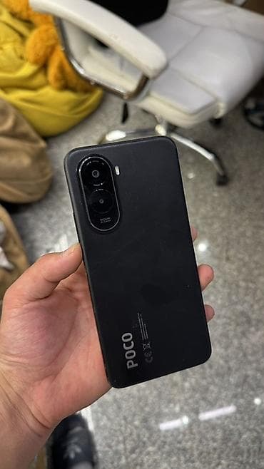Poco M7, Б/у, 256 ГБ, цвет - Черный, 2 SIM