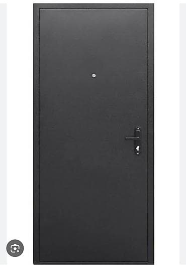 Двери и комплектующие: Двери для домов и квартир, Металлическая, Одностворчатая, Со стеклом, цвет - Серый — 5