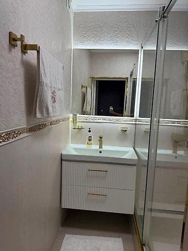 район ак кеме: 4 комнаты, 85 м², Элитка, 2 этаж, Евроремонт — 6