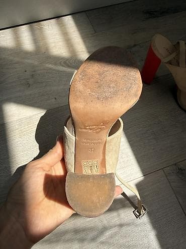 nike react: Босоножки Meerimtaab Nude - Модель: открытые босоножки на устойчивом — 5