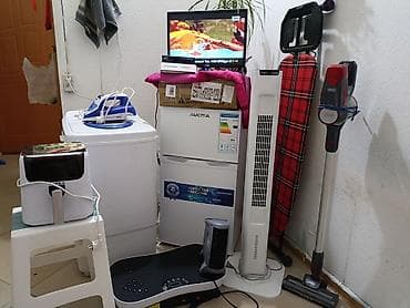 a 70: Холодильник AUCMA мини,ТВ мини для кухни, утюг с доской,стир машина — 3