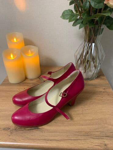 обувь ручной работы бишкек: Туфли, 40, KMB systems, Новый, цвет - Красный, Платная доставка, Самовывоз — 5