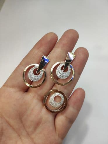 свадебные платья от производителя: Набор украшений, Проба 925, Женские, Новый — 1