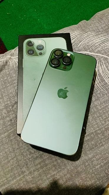 IPhone 13 Pro Max, Б/у, 256 ГБ, Зеленый, Коробка, 85 %