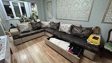 старый уголок: Угловой диван, Раскладной — 5