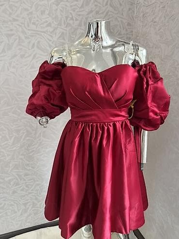 Платье-коктейль с корсетным лифом и пышной юбкой до колена. - Два — 7