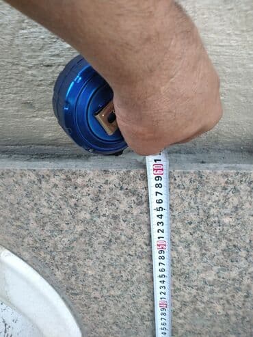 столешница из стекла: Гранитная столешница под две раковины 205/60см Толщина 20мм Состояние — 4