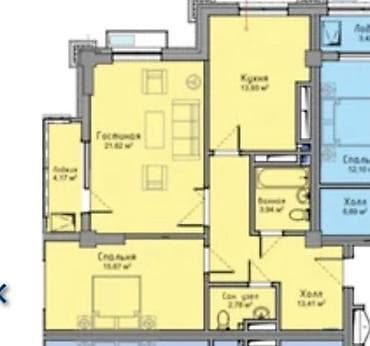 elegance stroy: 2 комнаты, 75 м², Элитка, 10 этаж, Дизайнерский ремонт — 2