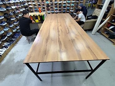 Лак жана боёк материалдары: Кеңсе үчүн үстөл, Жөндөлбөй турган, Тик бурчтуу — 1