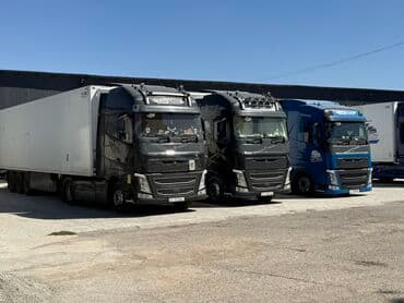 купить фуру с прицепом бу: Тягач, Volvo, Шторный — 1