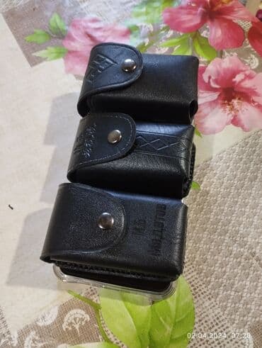 чехлы для очков: Чехол для автоключа натуральная кожа Наременный На кнопке ручная — 1