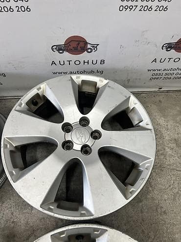 Транспорт: Литые Диски R 17 Subaru, Комплект, отверстий - 5, Б/у — 5