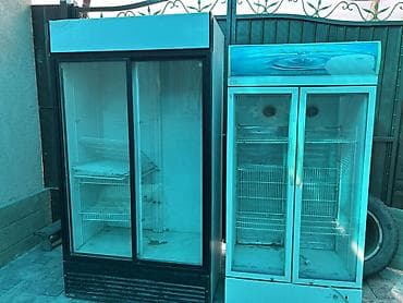 Два торговых холодильных шкафа со стеклянными распашными дверями: - at lalafo.kg Два торговых холодильных шкафа со стеклянными распашными дверями: -