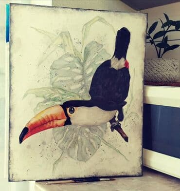 заказать холст на подрамнике: Туканчик :) — 1