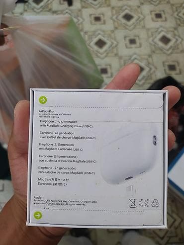 iphone 14mini: Беспроводные вакуумные наушники, Apple, AirPods Pro 2, Новый — 9
