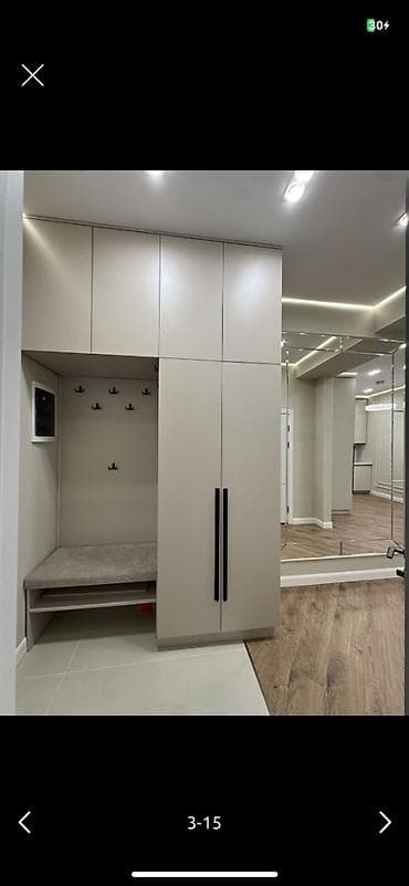 Батирлер: 2 бөлмө, 57 м², 7-мкр Элитка, 14 кабат, Дизайнердик оңдоо — 10