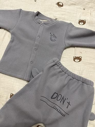 Бөбөктөр үчүн топтомдор: Комплект, түсү - Боз, Жаңы — 1