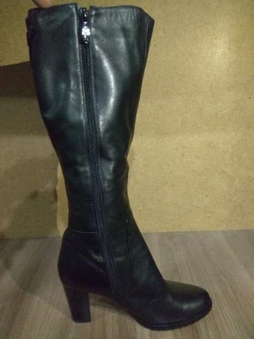 сапоги зимние женские натуральная кожа натуральный мех распродажа: Продаю сапоги зима, натуральный мех и кожа, фирма Leinidina — 2