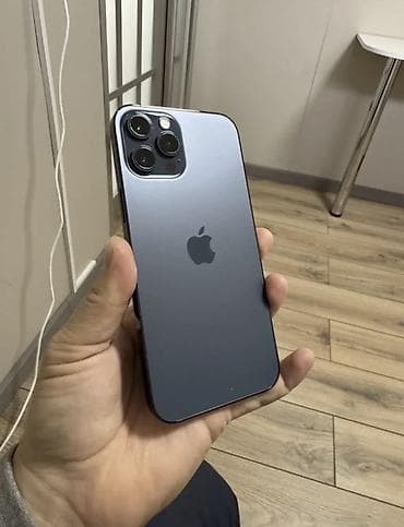 iphone 12 pro max ош: IPhone 12 Pro Max, Б/у, 128 ГБ, Синий, Зарядное устройство, Чехол, 100 % — 1
