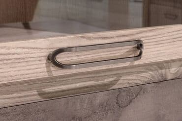 книжный шкаф для дома: Шкаф витрина 2Д Джаз, Каштан найбори Светлый, Анрэкс (Беларусь) — 7