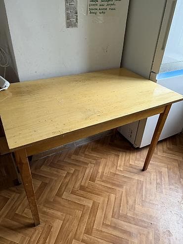 Кухонный стол, Б/у, Прямоугольный, Нераскладной