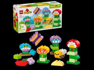 развивающие игрушки для детей 2 лет: LEGO Duplo 10444 «Мои первые цветы и насекомые», рекомендованный — 1