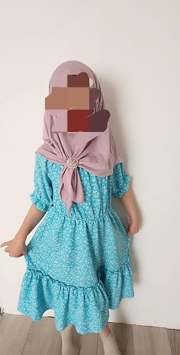 льняное платье: Детское платье, Б/у — 2