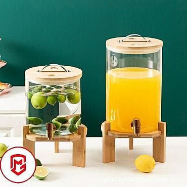 Кафелер, ресторандар үчүн: Скидки !!! Стеклянный графин с краном для прохладных напитков на — 1