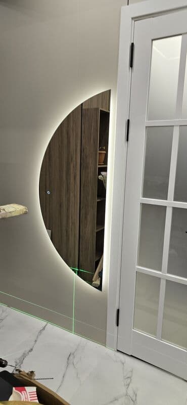 тумба в прихожую: Стоимость за м2: Простое зеркало, с закругленной обточкой - 2500 — 21